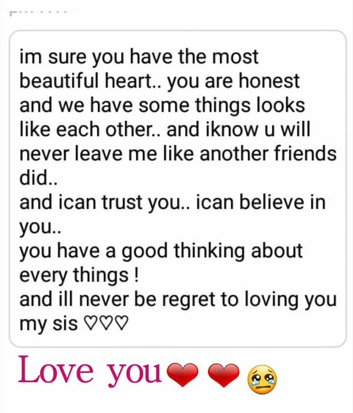 from my lovely sister Dalia♡