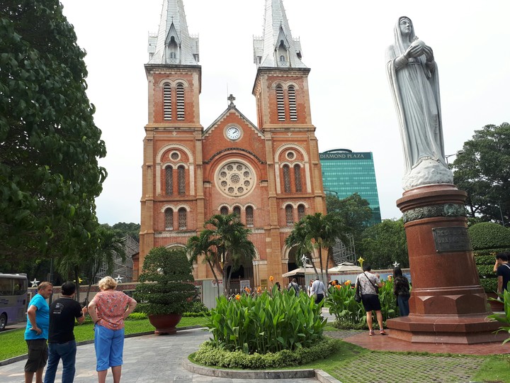 Front of the SaiGon Notre Dame Basilica