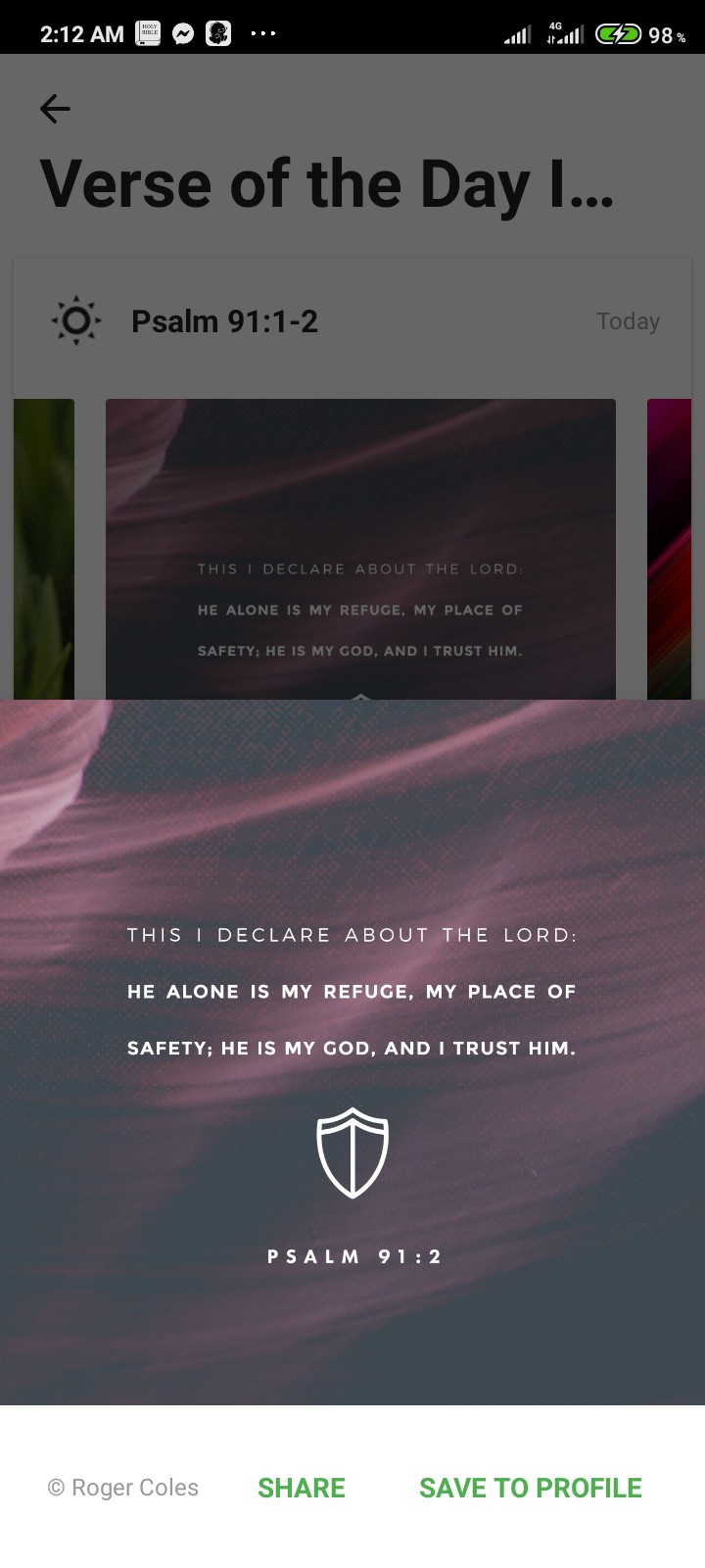 Psalm 91:2