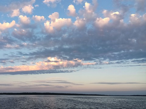 Clouds over the Volga. Morning 08/21/2021.