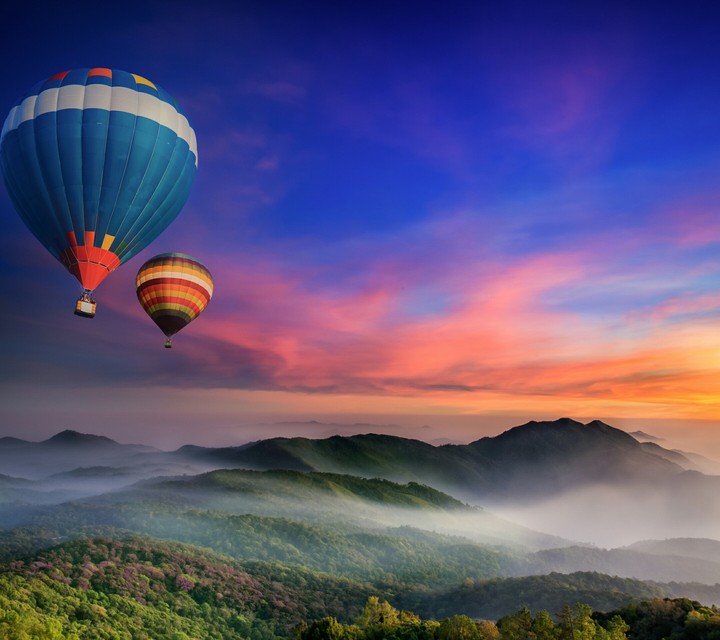 Hot air balloons