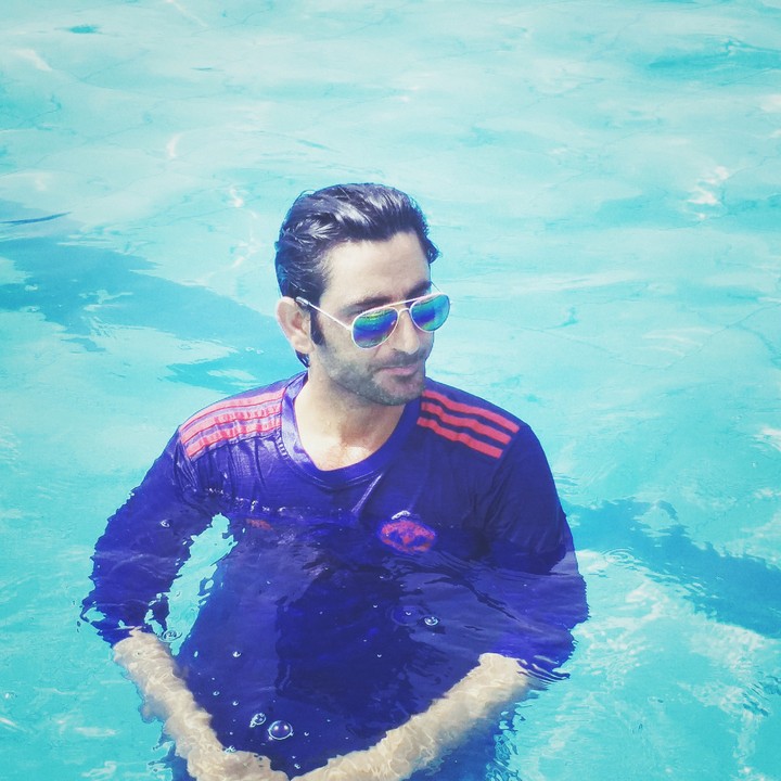 at pool