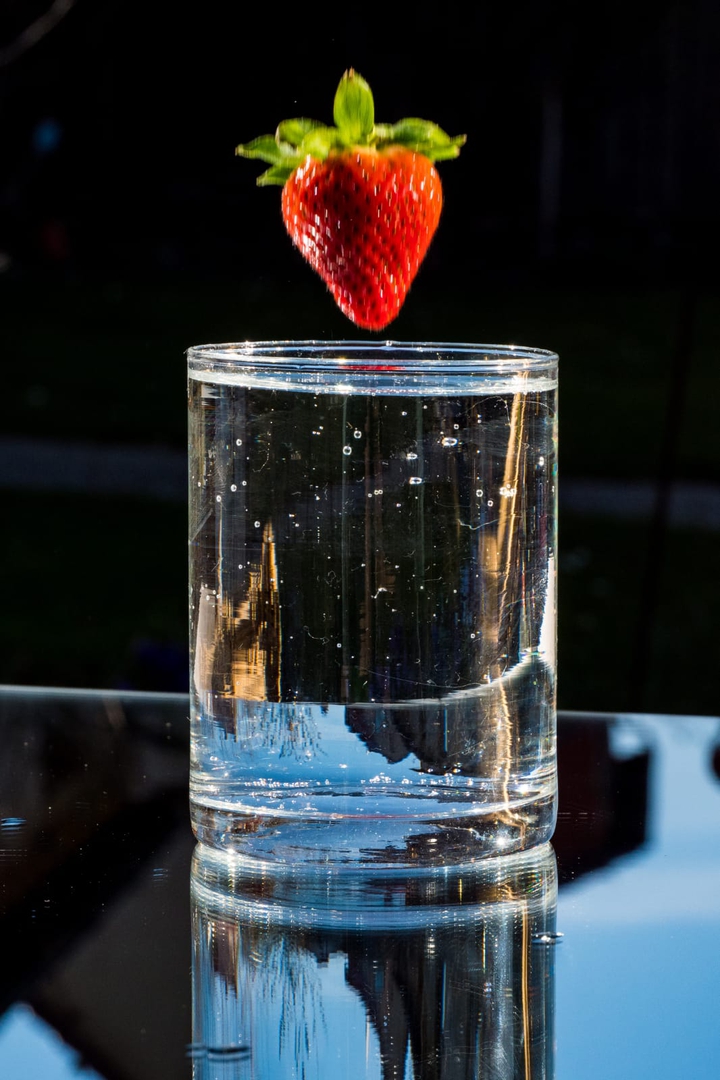 Erdbeere ? ins Glas