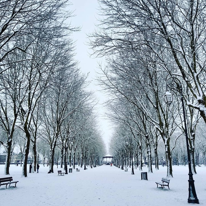 neige parc champs Élysée