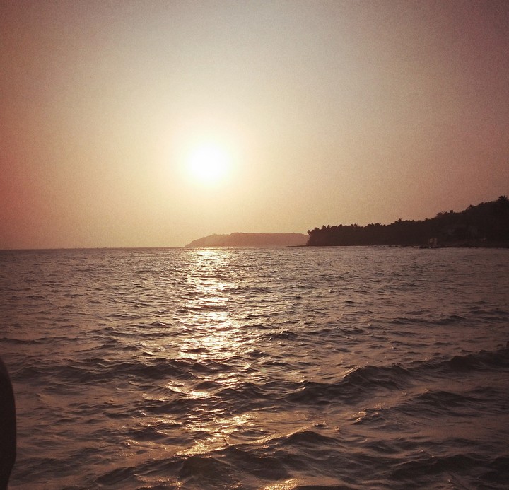 love sun set in india beech