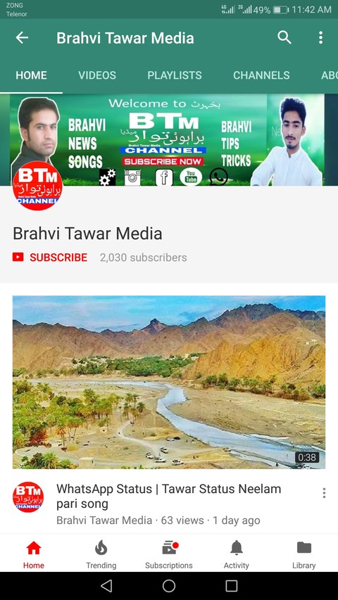 my Youtube channels