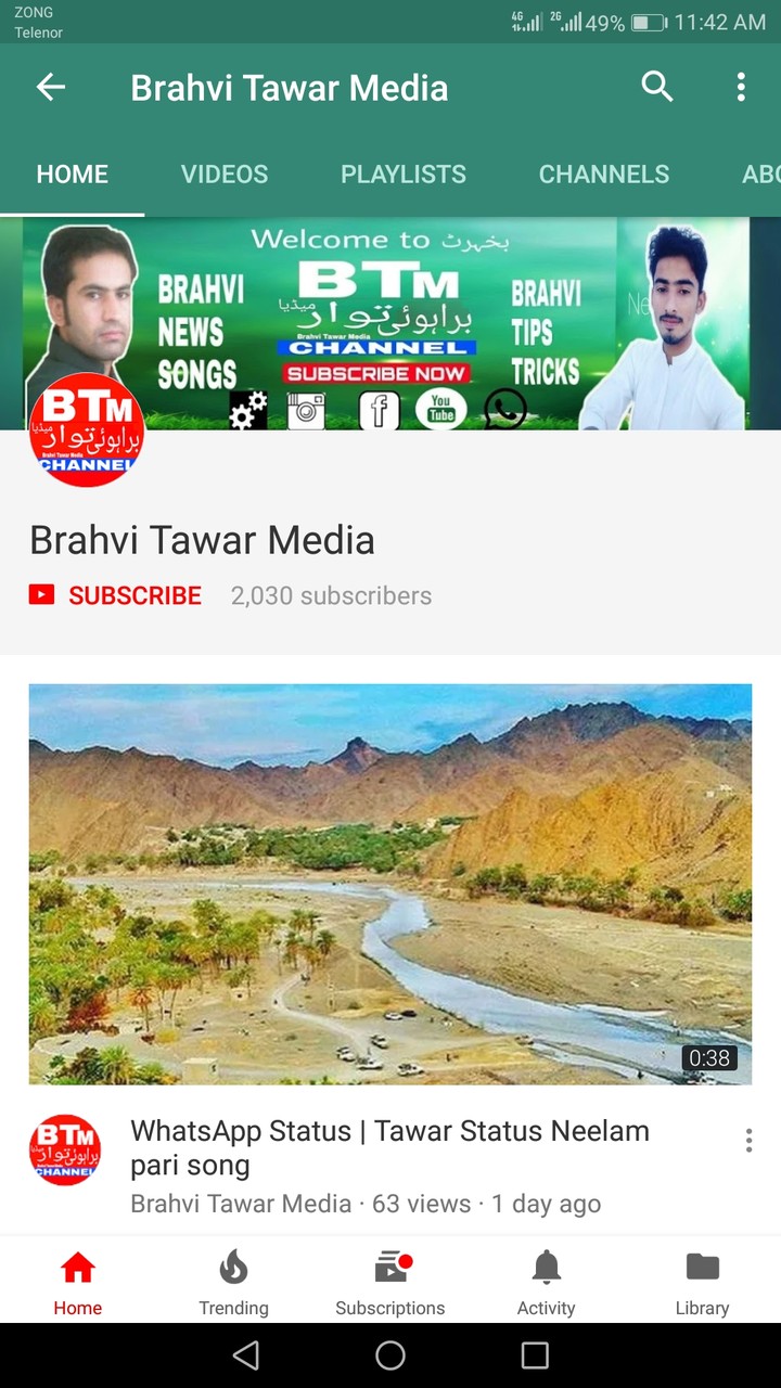 my Youtube channels