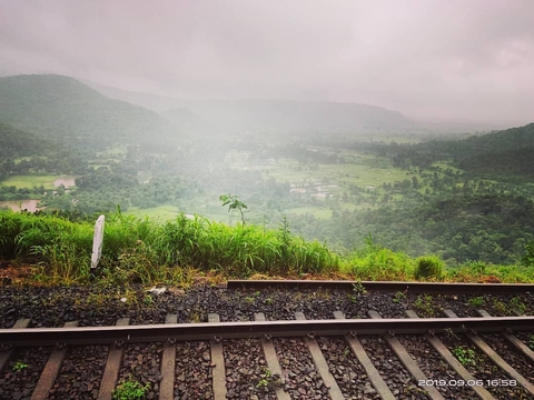 Scenery through rail track