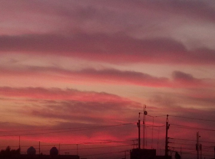 red sky