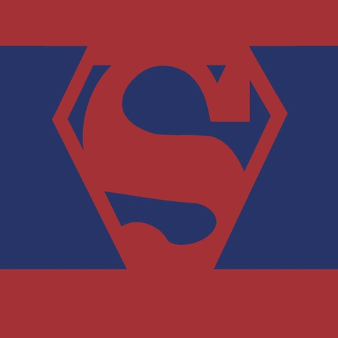 Simple Minimal Superman Logo Wallpaper