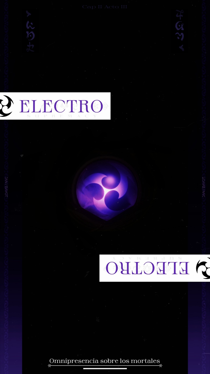Genshin Impact. Inazuma electro / JAN / BAYOT