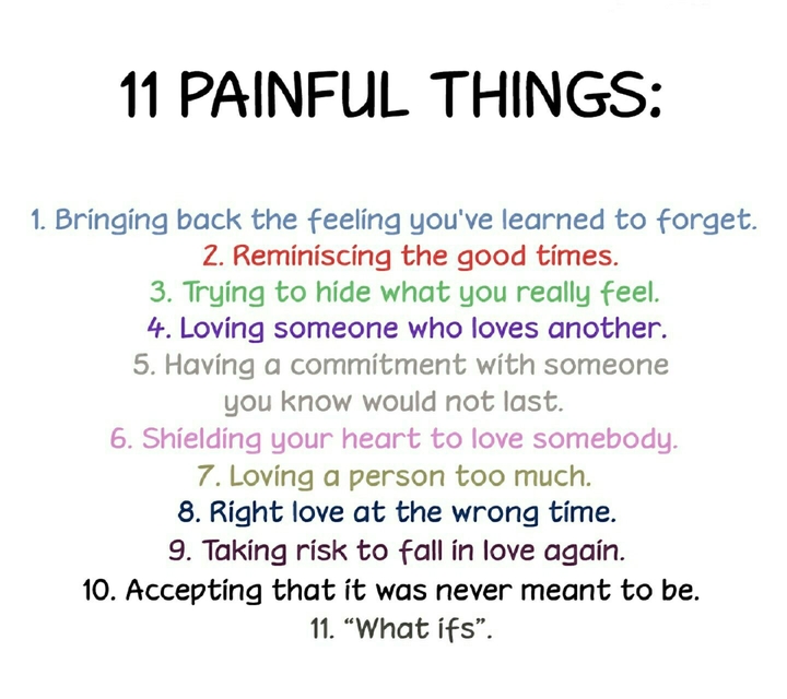 real painful things that all of us have standed to face it