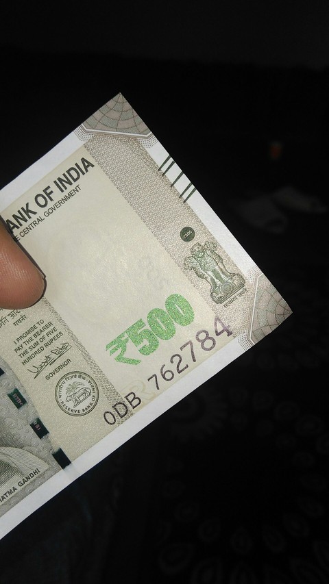 500 rupees note