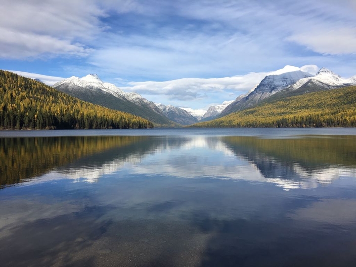 lake by the hill