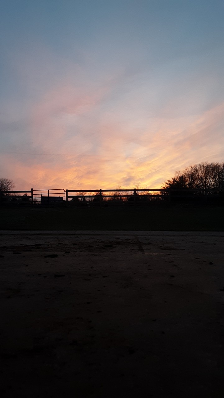 Sunset at the stables
