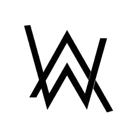 Alan Walker logo black
