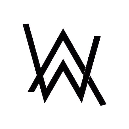 Alan Walker logo black