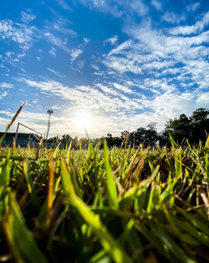 evening in stadium