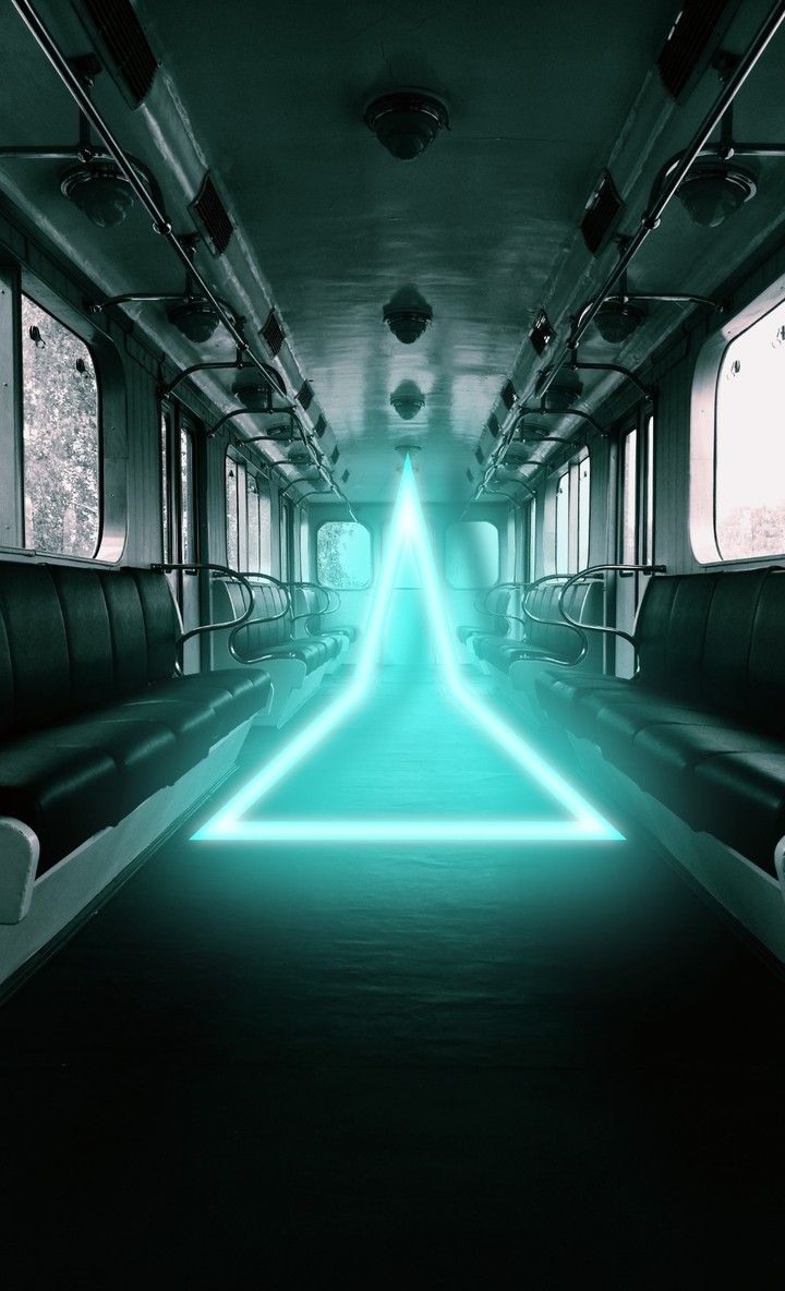 Neon car.