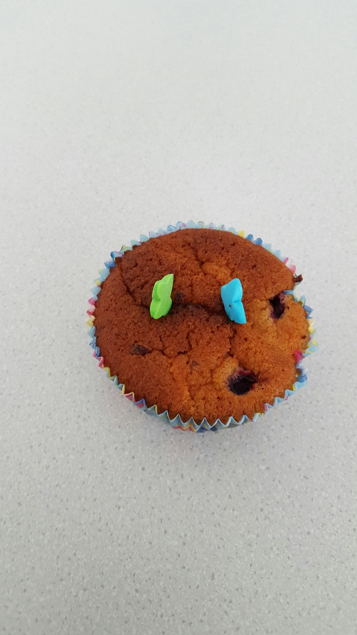 Cupcake blue and green