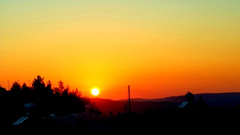 A sunset from my home !!