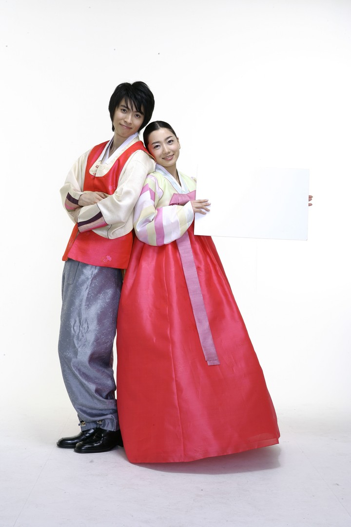 Couple in Korean Dress