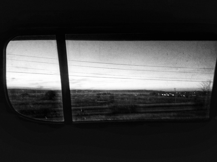 black and white
