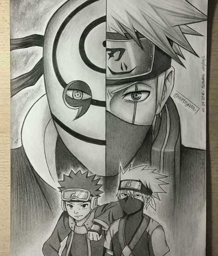 Obito y Kakashi