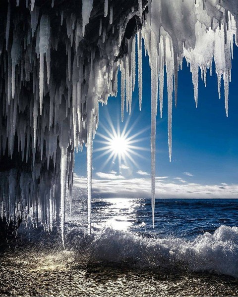 ice, beach वॉलपेपर