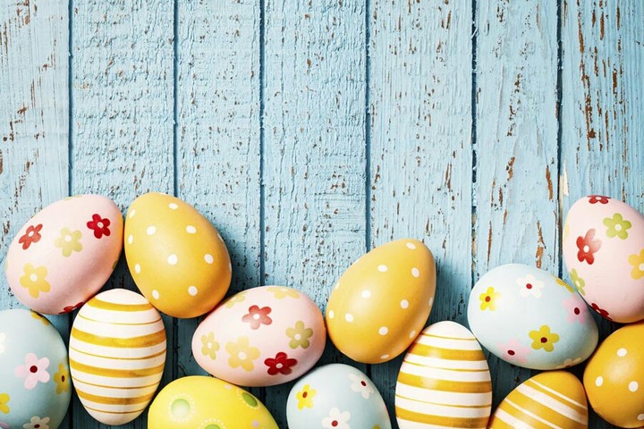 Colored Easter eggs