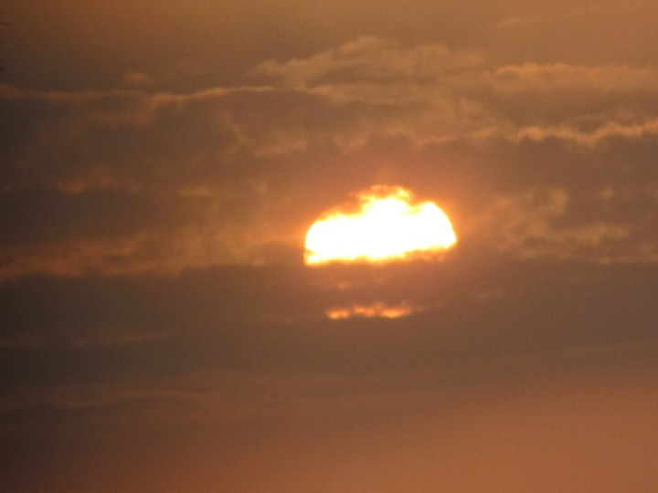 hiding sun