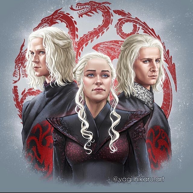 Rhaegar,Viserys and Daenerys