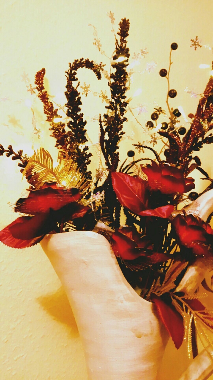 A vase with flowers