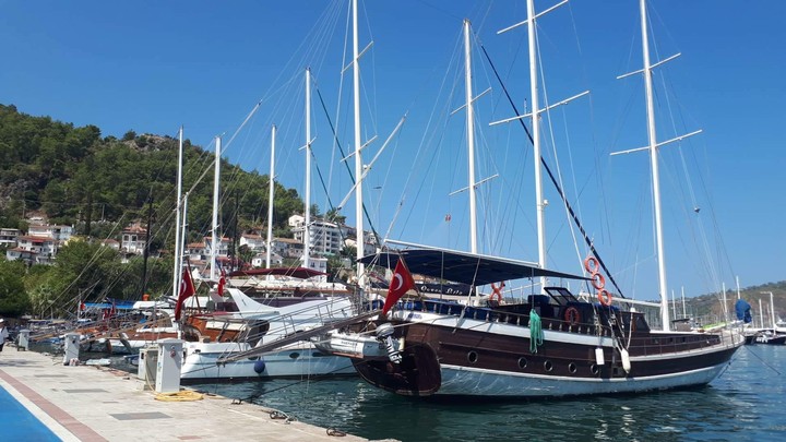 #yacht#sea#sky#mountain#Turkey##Fethie