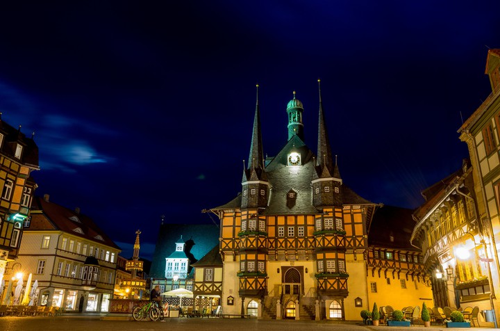 Beautiful Old City in Lights