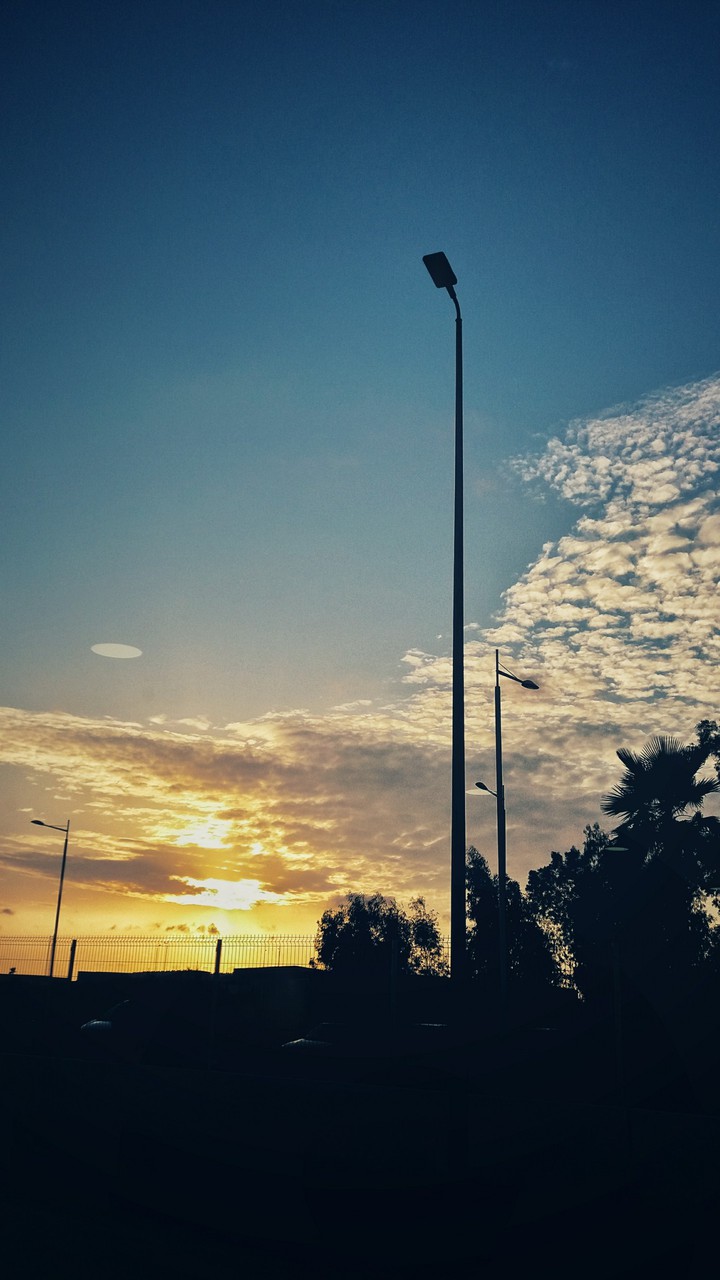 beatiful cloudy sunset