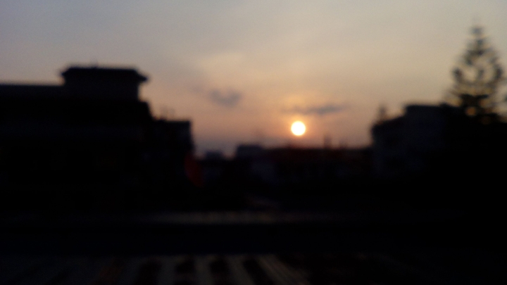 Blur sunset.