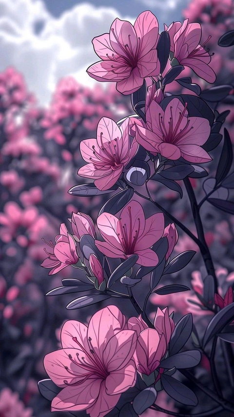 тапети pink, floreal