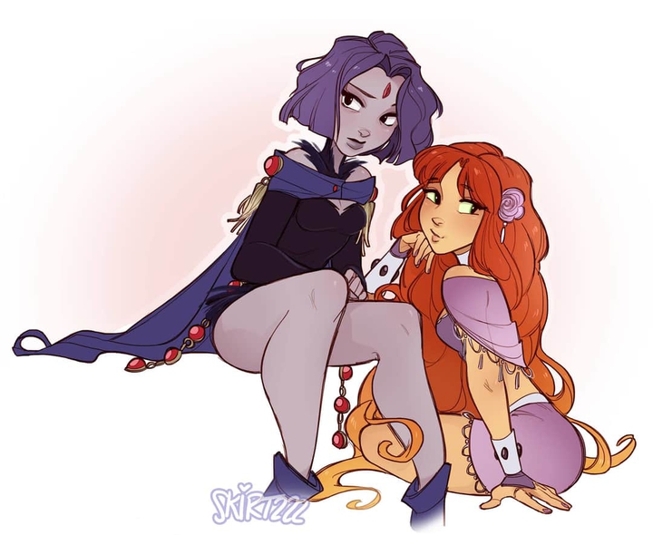 Raven and Starfire