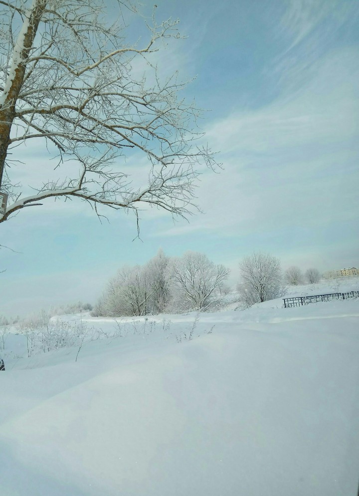 Russian beautiful winter