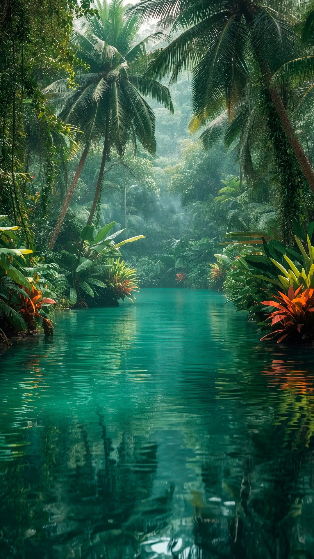 rainforest, stream Hintergrundbilder