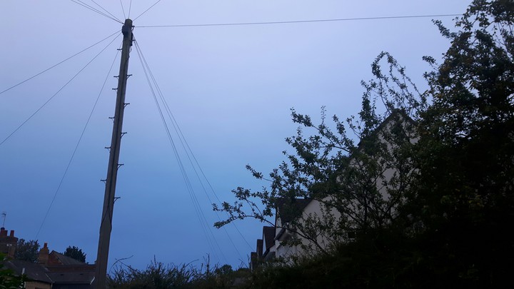 Blue sky morning