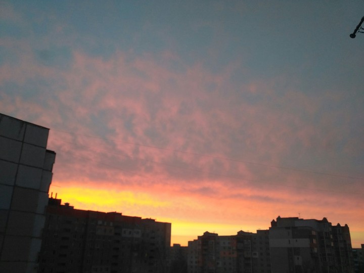 Небо. Закат