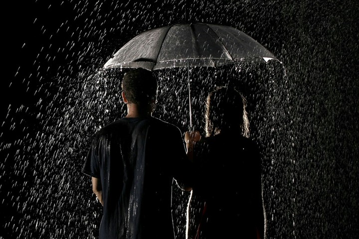 In rain with love