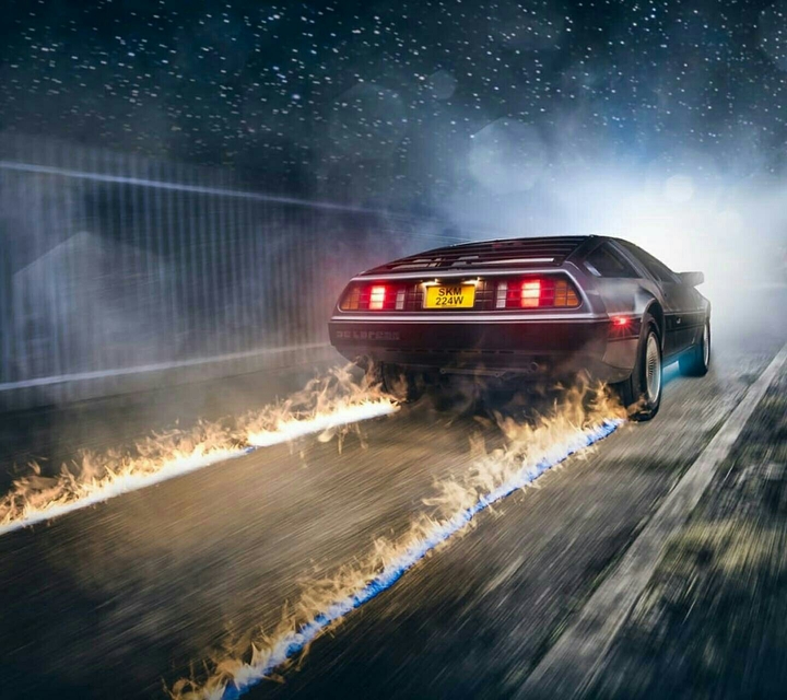 Awesome Illustration of The Delorean