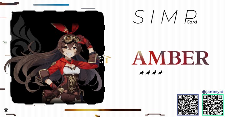 Genshin Impact / Amber simp card