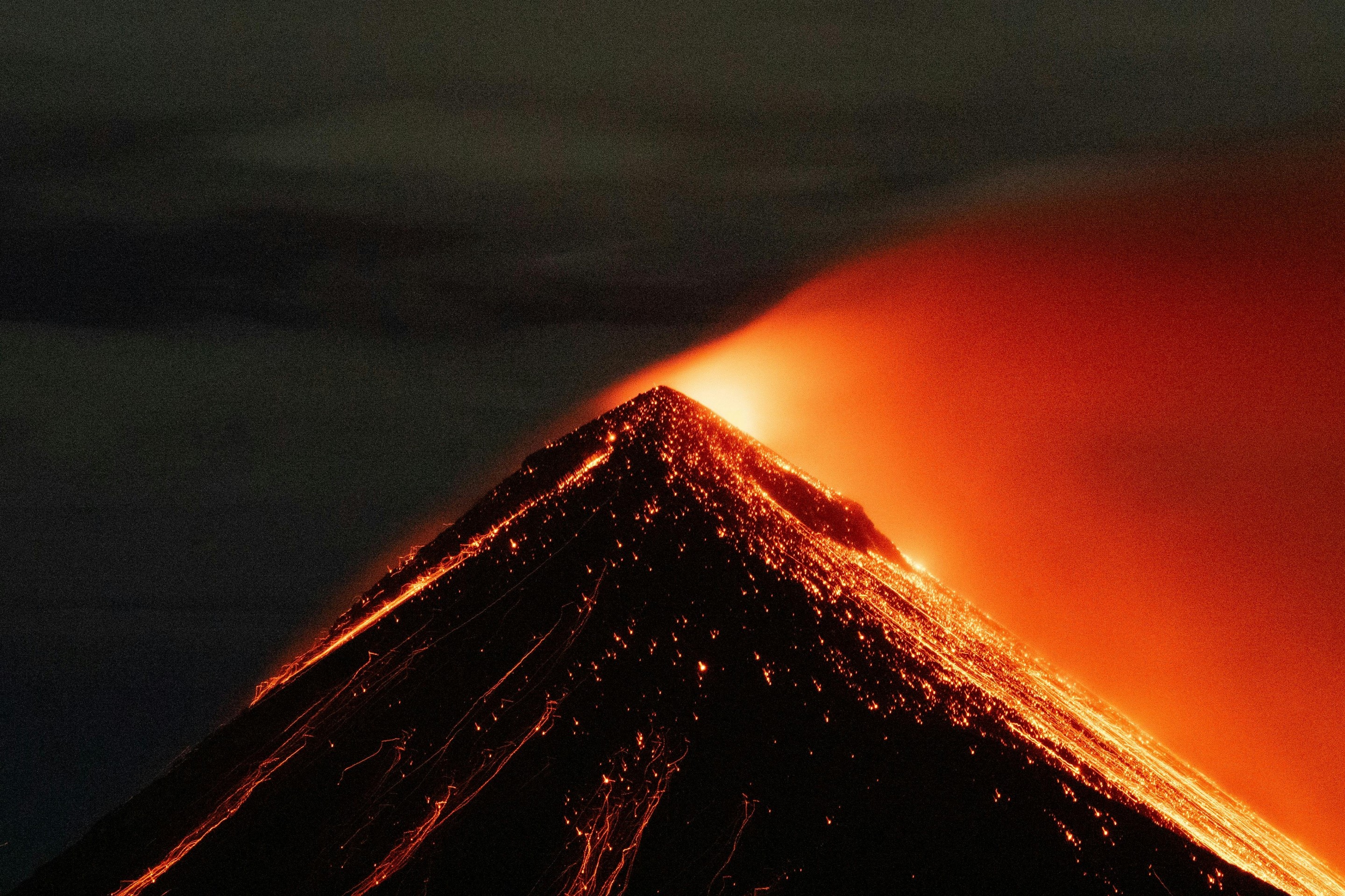sfondi Orange, lava
