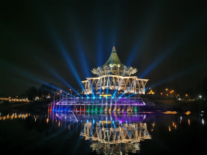 Night View of Architecture Kuching, Sarawak