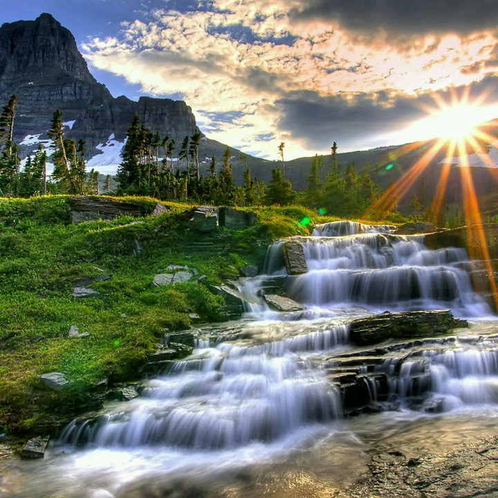landscape nature cascade
