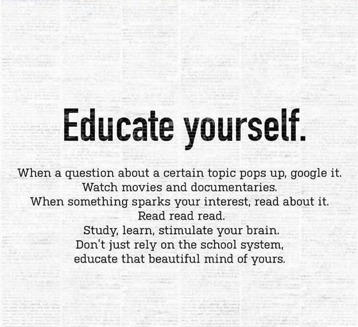 Educate Yourself